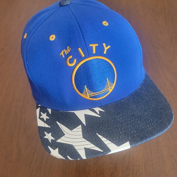 Golden State Warriors NBA Snapback Hat Mitchell Ness Hardwood Classics The City - Picture 1 of 12